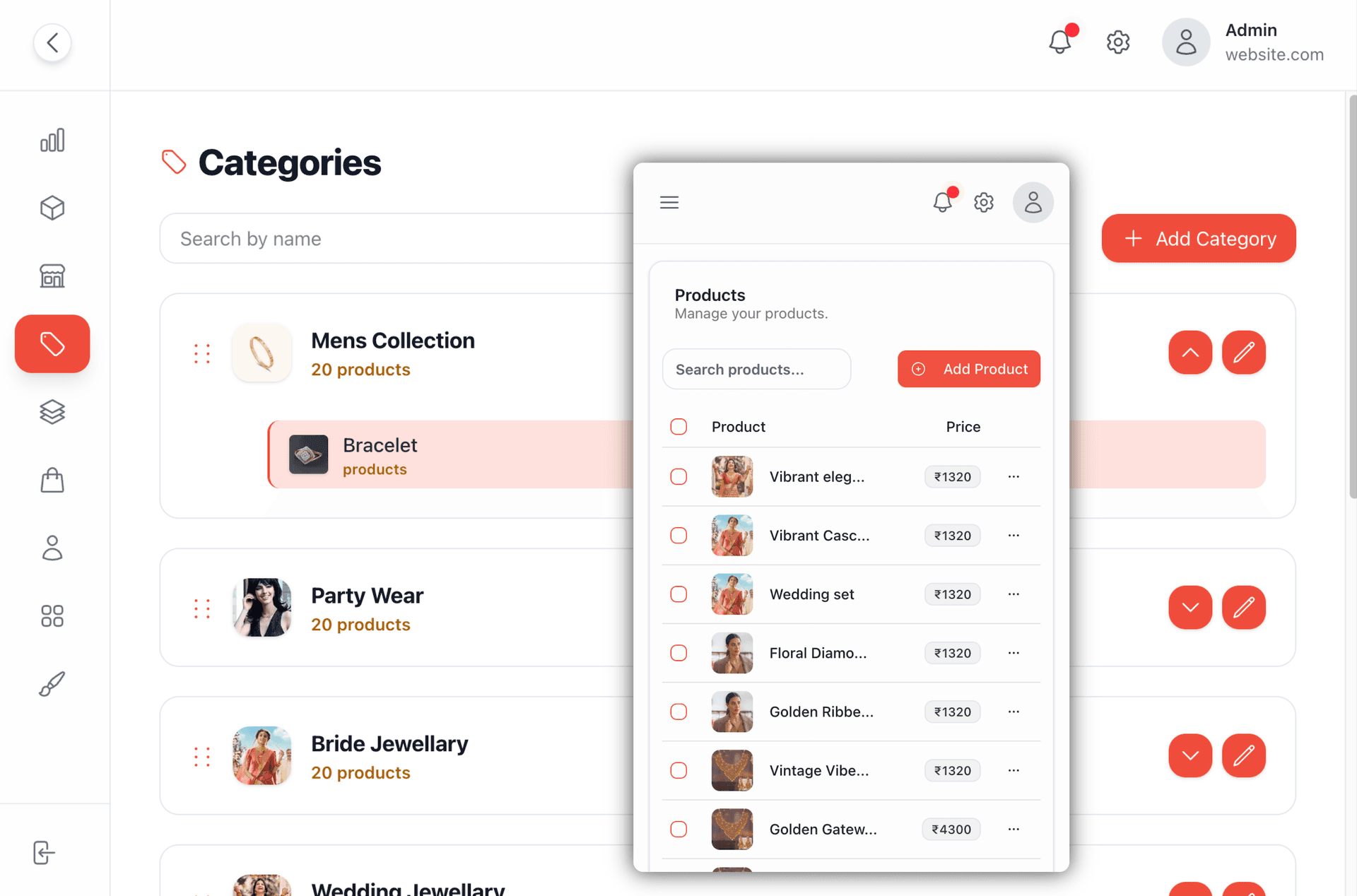 E-commerce Dashboard Preview
